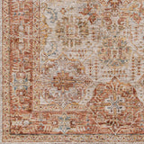 Ange Rust Rich Textured Traditional Rug - Ornate Home