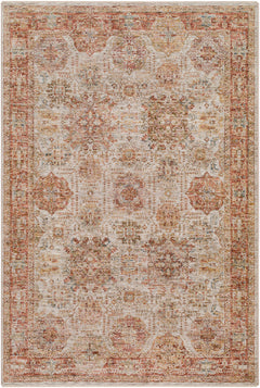 Ange Rust Rich Textured Traditional Rug - Ornate Home