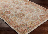 Ange Rust Rich Textured Traditional Rug - Ornate Home