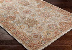 Ange Rust Rich Textured Traditional Rug - Ornate Home