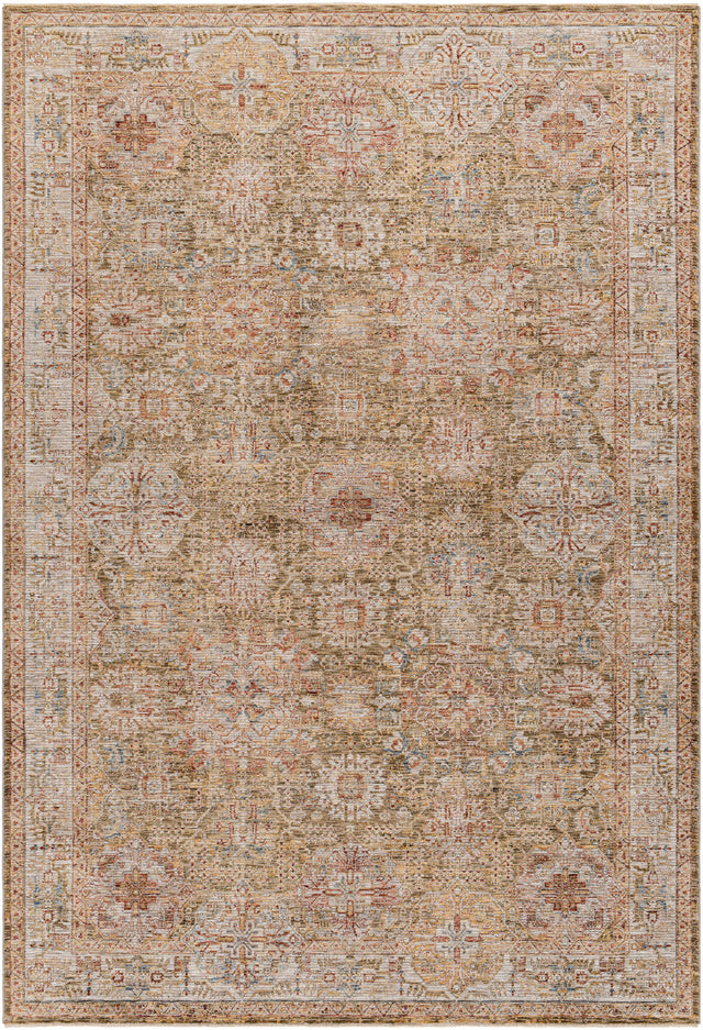 Ange Tan Rich Textured Traditional Rug - Ornate Home