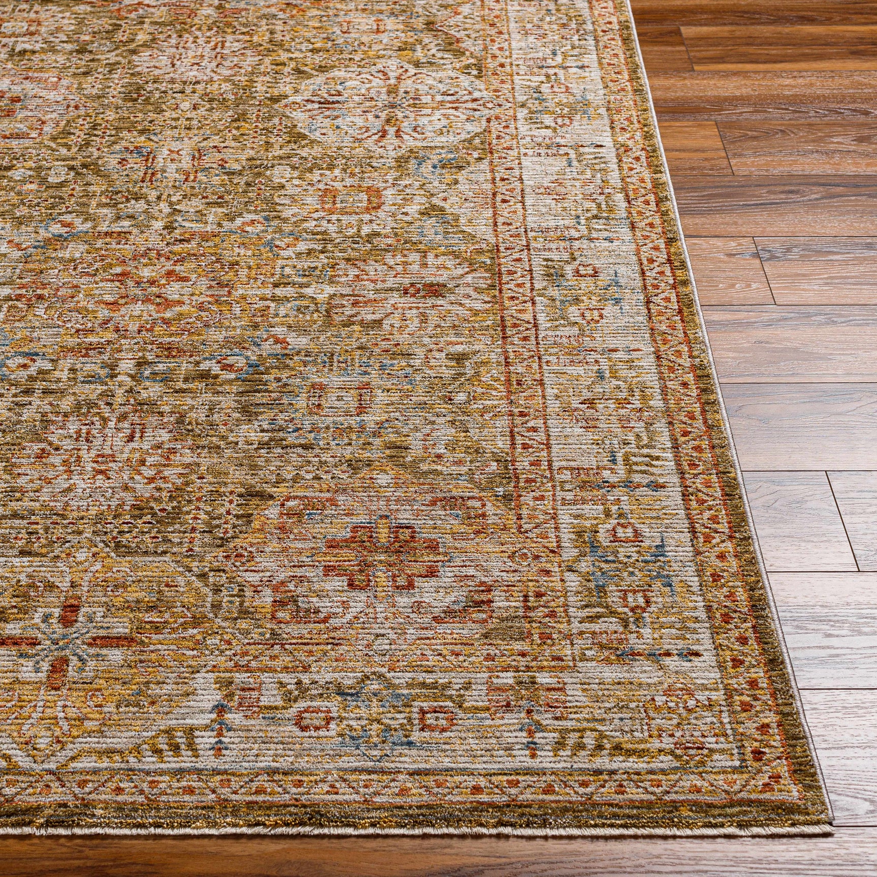 Ange Tan Rich Textured Traditional Rug - Ornate Home