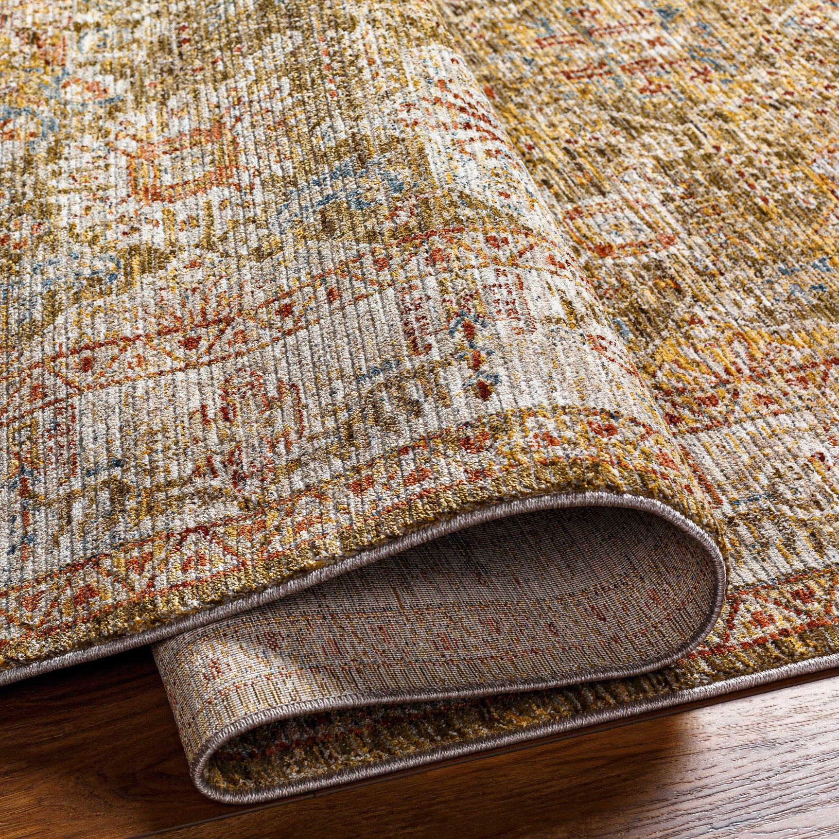 Ange Tan Rich Textured Traditional Rug - Ornate Home