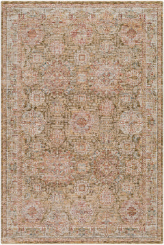 Ange Tan Rich Textured Traditional Rug - Ornate Home