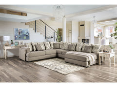 Angelia Light Gray Sectional - Ornate Home