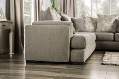 Angelia Light Gray Sectional - Ornate Home