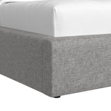 Angeline Grey Fabric Twin Non-Storage Bed - Ornate Home