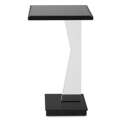 Angle Black Contemporary Accent Table - Ornate Home