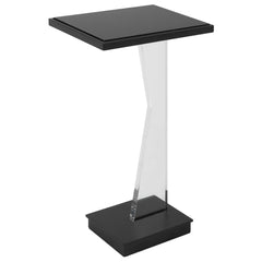 Angle Black Contemporary Accent Table - Ornate Home