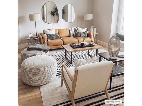 Angus Black&White Geometric Area Rug - Ornate Home