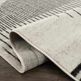 Angus Black&White Geometric Area Rug - Ornate Home