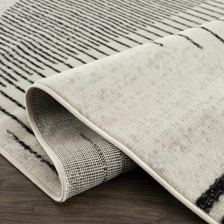 Angus Black&White Geometric Area Rug - Ornate Home