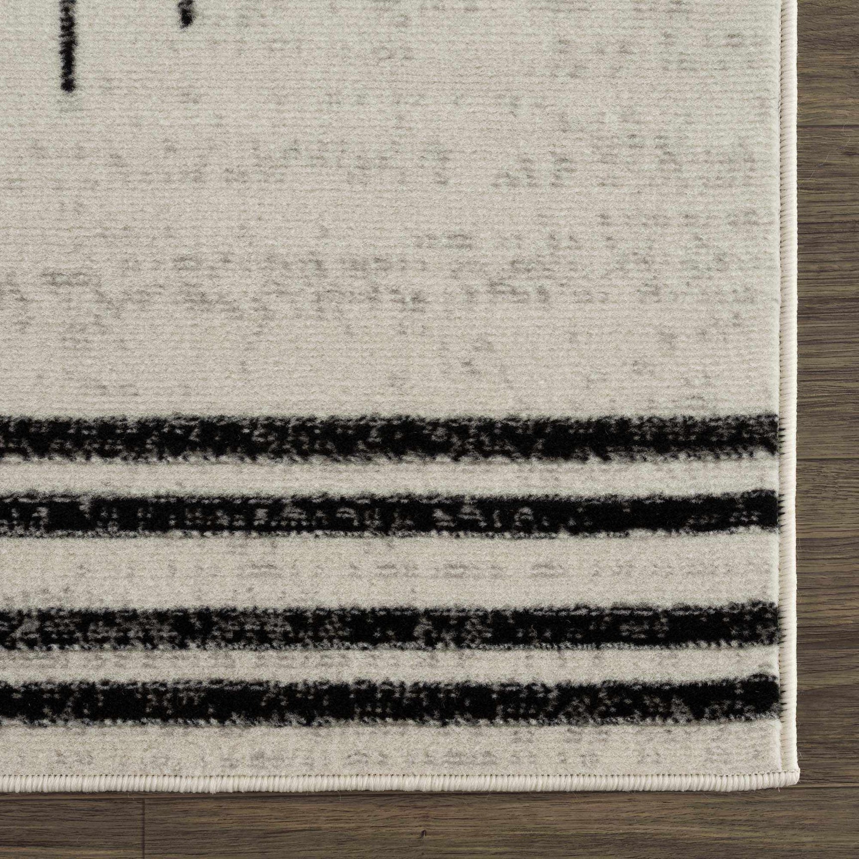 Angus Black&White Geometric Area Rug - Ornate Home
