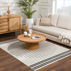Angus Black&White Geometric Area Rug - Ornate Home