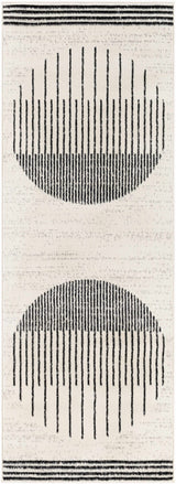 Angus Black&White Geometric Area Rug - Ornate Home