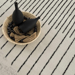 Angus Black&White Geometric Area Rug - Ornate Home