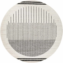 Angus Black&White Geometric Area Rug - Ornate Home