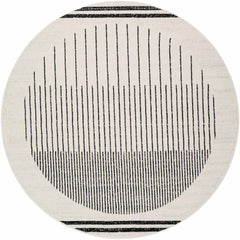 Angus Black&White Geometric Area Rug - Ornate Home