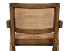 Angus Brown Chair Brown Leather - Ornate Home