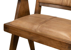 Angus Brown Chair Brown Leather - Ornate Home