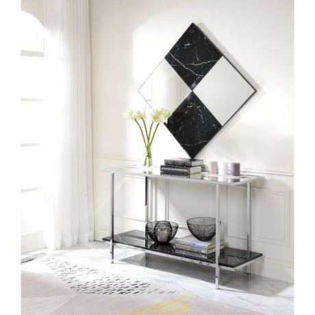 Angwin Mirrored & Faux Marble Accent Mirror (Wall) - Ornate Home