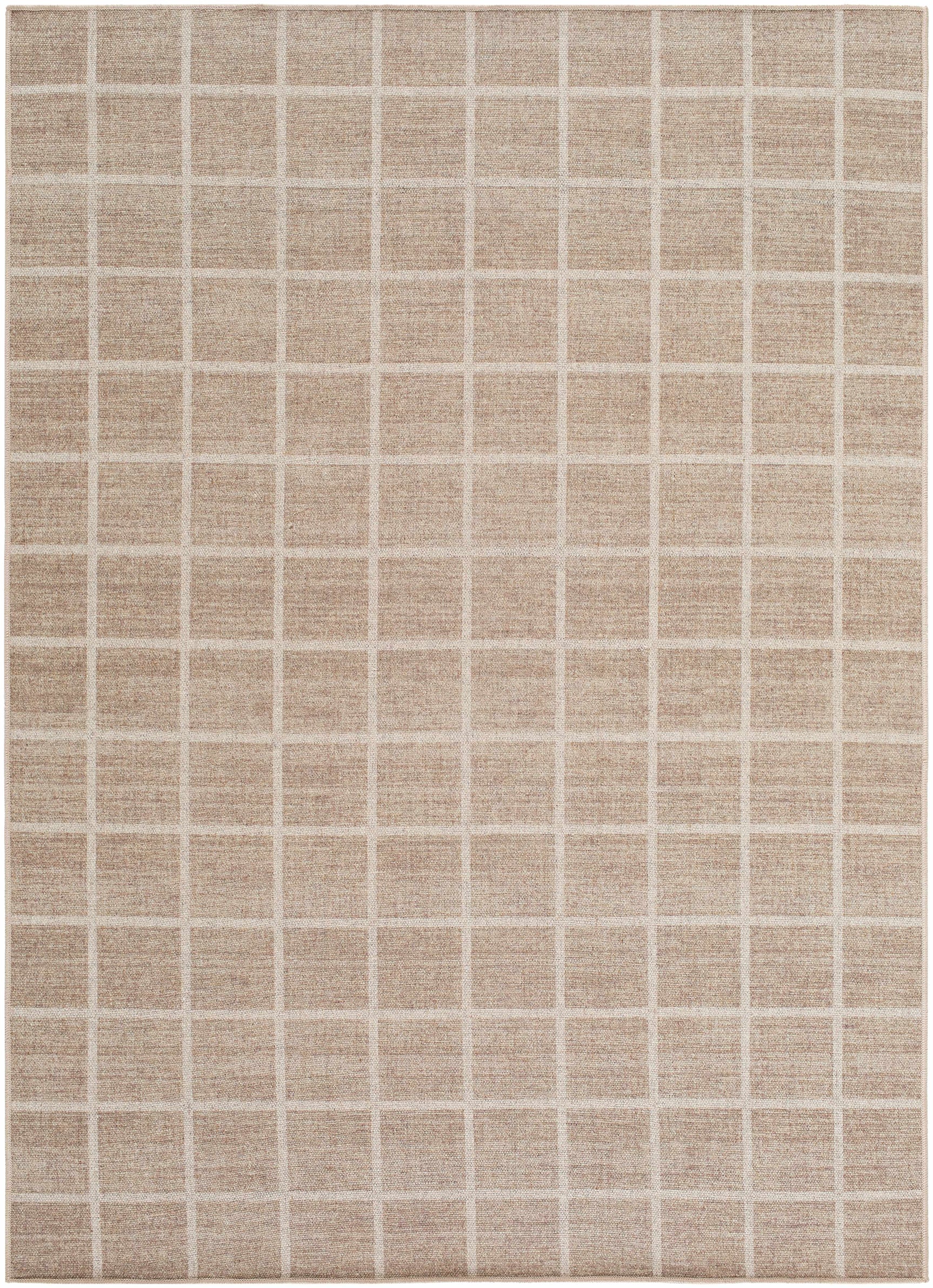 Anicet Checkered Washable Wool Area Rug - Ornate Home