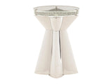 Anika Bubble Glass/Silver Accent Table - Ornate Home