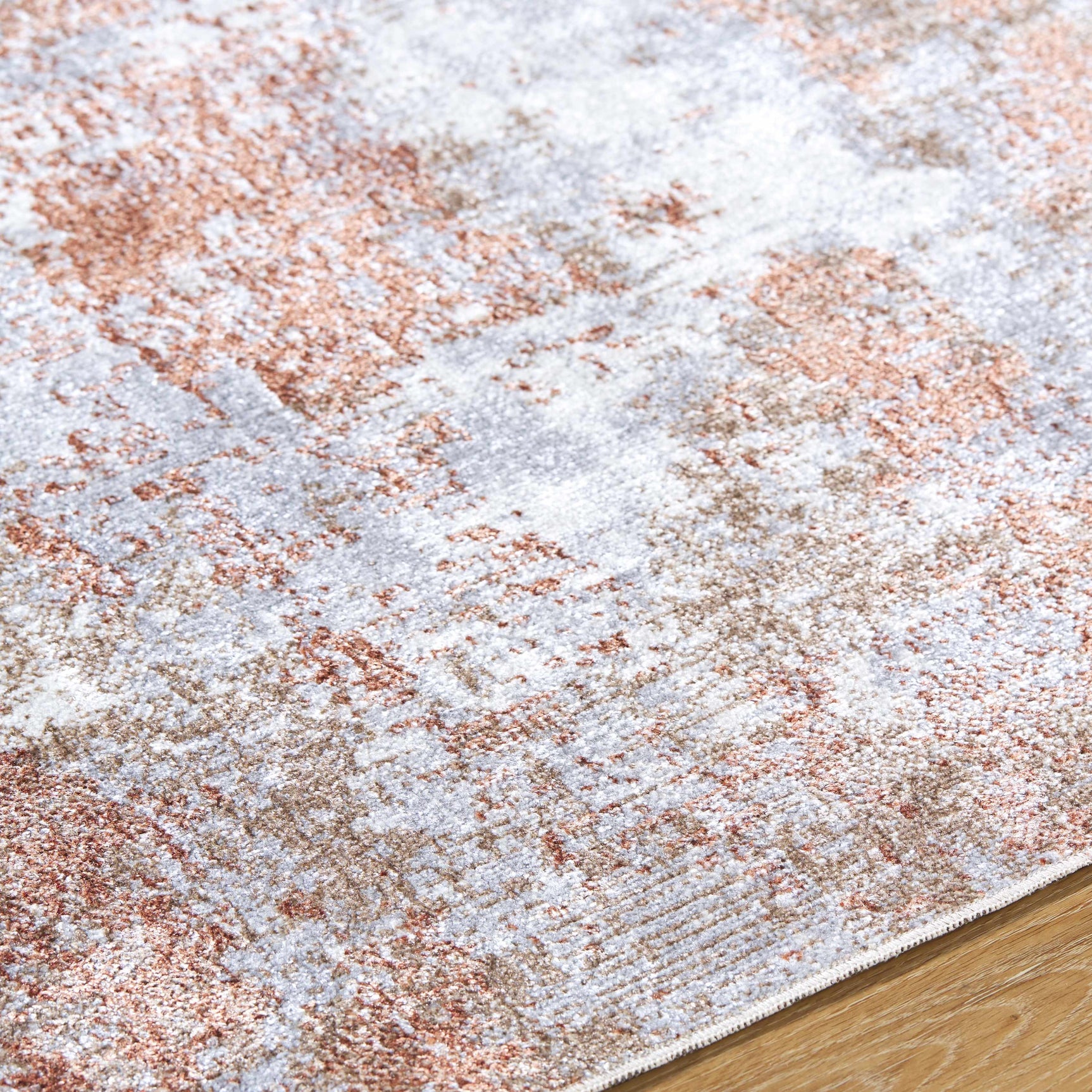 Anitra Brown Washable Area Rug - Ornate Home