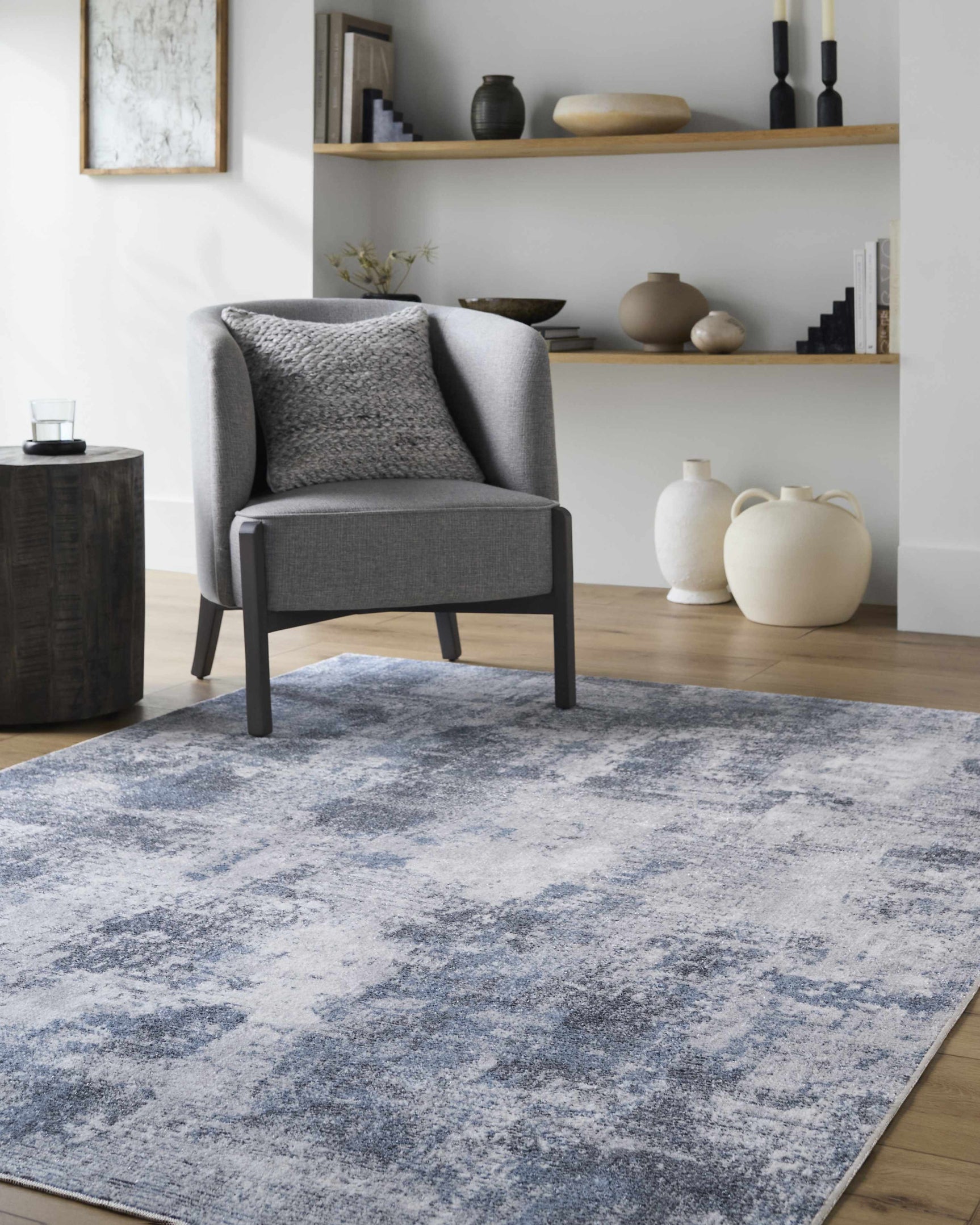 Anitra Off White Washable Area Rug - Ornate Home