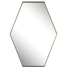Ankara Brass Hexagon Mirror - Ornate Home