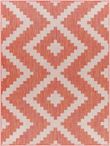 Anke Orange Outdoor Area Rug - Clearance - Ornate Home