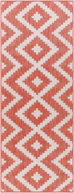 Anke Orange Outdoor Area Rug - Clearance - Ornate Home