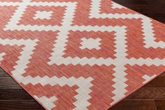 Anke Orange Outdoor Area Rug - Clearance - Ornate Home