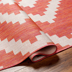 Anke Orange Outdoor Area Rug - Clearance - Ornate Home