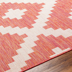 Anke Orange Outdoor Area Rug - Clearance - Ornate Home
