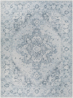 Ankti Aqua Washable Area Rug - Clearance - Ornate Home