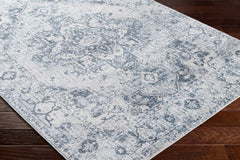 Ankti Aqua Washable Area Rug - Clearance - Ornate Home