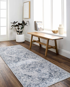 Ankti Aqua Washable Area Rug - Clearance - Ornate Home
