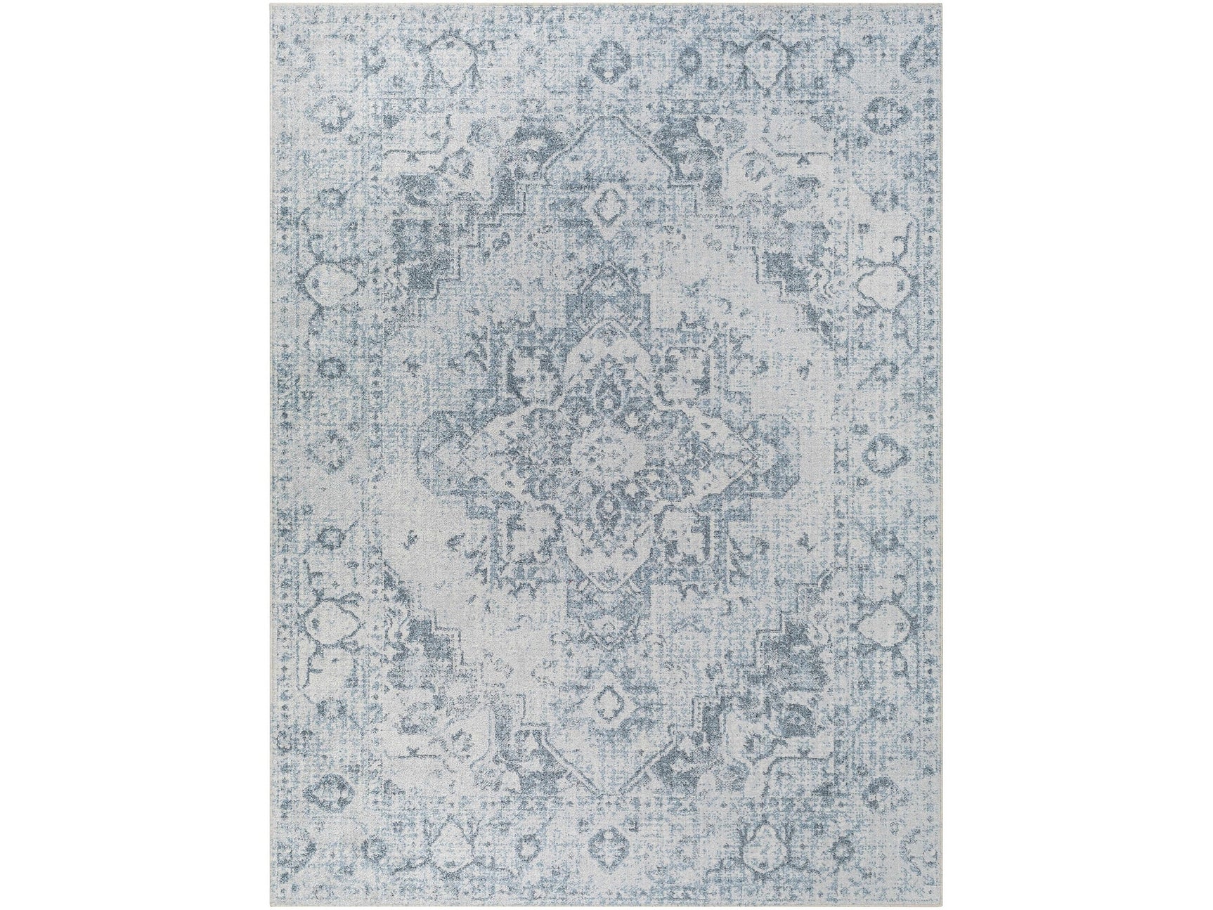 Ankti Aqua Washable Area Rug - Ornate Home