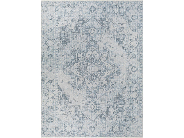 Ankti Aqua Washable Area Rug - Ornate Home