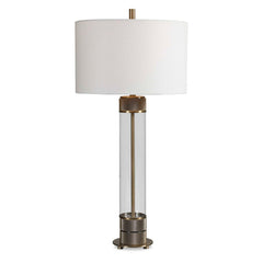 Anmer Brass Industrial Table Lamp - Ornate Home
