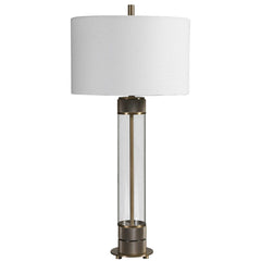 Anmer Brass Industrial Table Lamp - Ornate Home