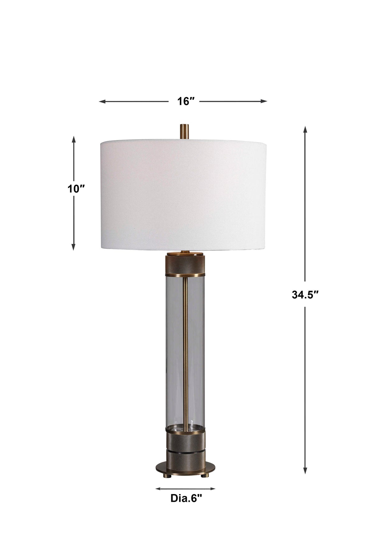 Anmer Brass Industrial Table Lamp - Ornate Home