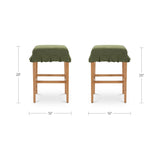 Anna Green/Walnut Counter Stool - Ornate Home
