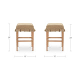 Anna Light Brown/Walnut Counter Stool - Ornate Home
