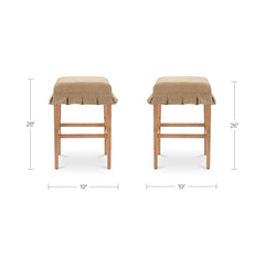 Anna Light Brown/Walnut Counter Stool - Ornate Home