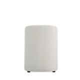 Anna Round Faux Leather Dining Chair in Light Stone Grey (set of 2) - Ornate Home