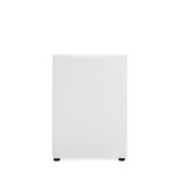 Anna Square Faux Leather Dining Armchair in Cream - Ornate Home