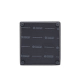 Anna Square Faux Leather Dining Armchair in Pewter - Ornate Home