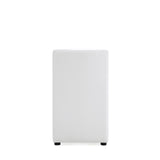 Anna Square Faux Leather Dining Chair in Cream (set of 2) - Ornate Home